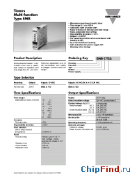 Datasheet EMBC712 manufacturer Carlo Gavazzi