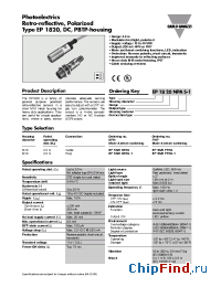 Datasheet EP1820PPAS manufacturer Carlo Gavazzi