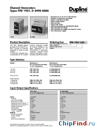 Datasheet FPD1901220 manufacturer Carlo Gavazzi