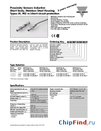 Datasheet IA05BSF10NCP manufacturer Carlo Gavazzi