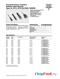 Datasheet IA18ESN08UC manufacturer Carlo Gavazzi