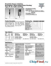 Datasheet IC08ANC15PO-K manufacturer Carlo Gavazzi