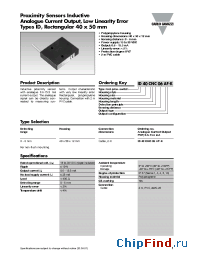Datasheet ID40CNC06AF-K manufacturer Carlo Gavazzi