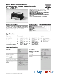 Datasheet LDI35AV0A0XXAX manufacturer Carlo Gavazzi