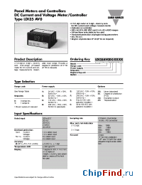 Datasheet LDI35AV0D019XX manufacturer Carlo Gavazzi