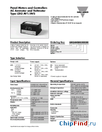 Datasheet LDI3AV1A0XXXX manufacturer Carlo Gavazzi