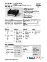 Datasheet MDI40V0B32AXXXX manufacturer Carlo Gavazzi