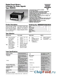 Datasheet MDM40TF1B2YXXIX manufacturer Carlo Gavazzi