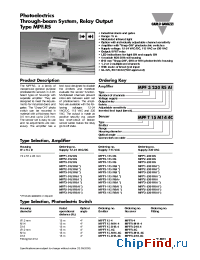 Datasheet MPF2-115RS manufacturer Carlo Gavazzi