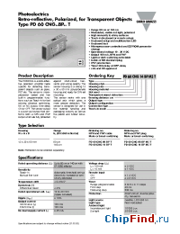 Datasheet PD60CNG08BPM5T manufacturer Carlo Gavazzi