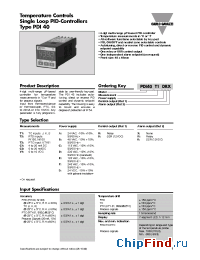 Datasheet PDI40AT1DRRZX manufacturer Carlo Gavazzi
