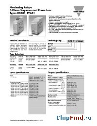 Datasheet PPA01CM44 manufacturer Carlo Gavazzi
