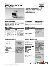 Datasheet PSUDINC12 manufacturer Carlo Gavazzi