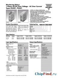 Datasheet PUA01C724500V manufacturer Carlo Gavazzi