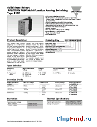 Datasheet RJ1P48V50E manufacturer Carlo Gavazzi