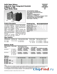 Datasheet RJ3A60A25E manufacturer Carlo Gavazzi