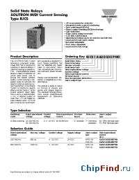 Datasheet RJCS1A60D50EPNO manufacturer Carlo Gavazzi