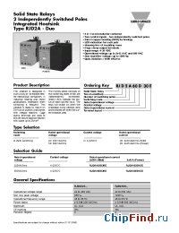 Datasheet RJD2A60D30E manufacturer Carlo Gavazzi