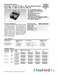 Datasheet RM1A48A100 manufacturer Carlo Gavazzi