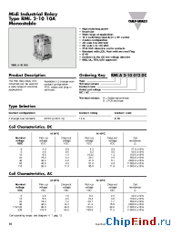 Datasheet RMIA210110VDC manufacturer Carlo Gavazzi