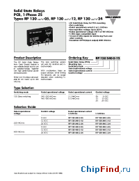 Datasheet RP130240-3-05 manufacturer Carlo Gavazzi