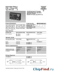 Datasheet RP530060-3-0 manufacturer Carlo Gavazzi