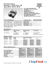 Datasheet RS1A48D10 manufacturer Carlo Gavazzi