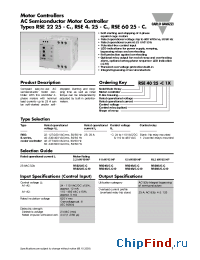 Datasheet RSE4825-C manufacturer Carlo Gavazzi