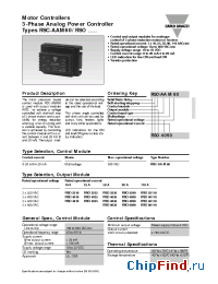 Datasheet RSO22110 manufacturer Carlo Gavazzi