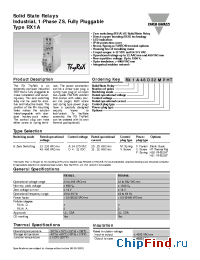 Datasheet RX1A48D25MP manufacturer Carlo Gavazzi