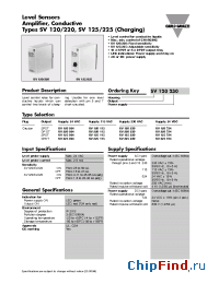 Datasheet SV120115 manufacturer Carlo Gavazzi