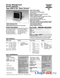 Datasheet WM1496AV63CX manufacturer Carlo Gavazzi