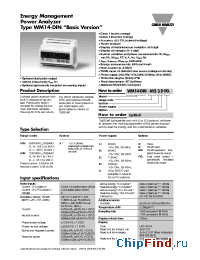 Datasheet WM14DINAV53CS manufacturer Carlo Gavazzi