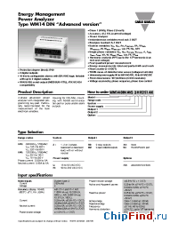 Datasheet WM14DINAV63LR2S1AX manufacturer Carlo Gavazzi