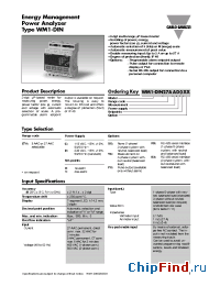 Datasheet WM1DIN27AAC0XX manufacturer Carlo Gavazzi