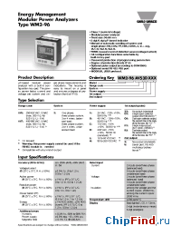 Datasheet WM296AV53AXXX manufacturer Carlo Gavazzi