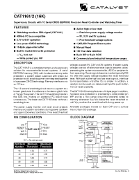 Datasheet CAT1161PI-28TE13 manufacturer Catalyst