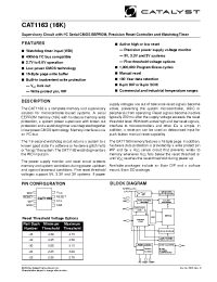 Datasheet CAT1163PI-30TE13 производства Catalyst