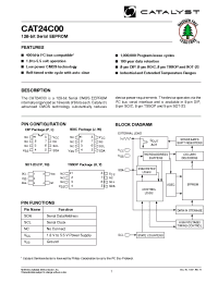 Datasheet CAT24C00LETE13 manufacturer Catalyst