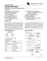 Datasheet CAT24C042JI-45TE13 manufacturer Catalyst