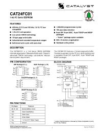 Datasheet CAT24FC01PETE13REV-F manufacturer Catalyst