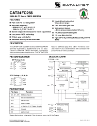 Datasheet CAT24FC256 производства Catalyst
