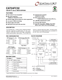 Datasheet CAT24FC32GXITE13 manufacturer Catalyst