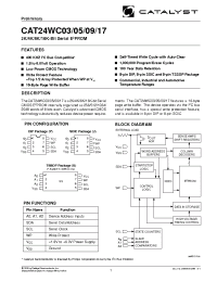 Datasheet CAT24WC03J-1.8 manufacturer Catalyst