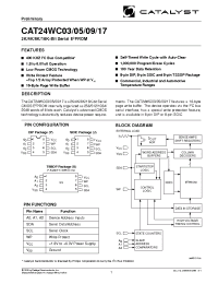 Datasheet CAT24WC03P manufacturer Catalyst