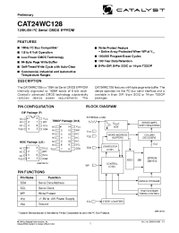 Datasheet CAT24WC128JA-TE13 manufacturer Catalyst