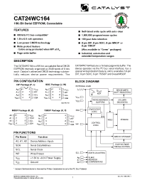 Datasheet CAT24WC164KI-1.8TE13 manufacturer Catalyst
