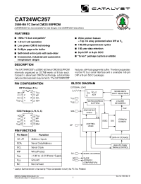 Datasheet CAT24WC257JATE13 manufacturer Catalyst