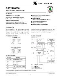 Datasheet CAT24WC66JA-1.8TE13 manufacturer Catalyst