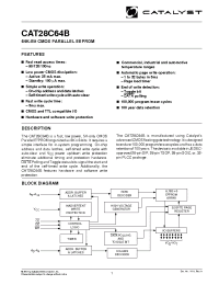 Datasheet CAT28C64B-12 manufacturer Catalyst